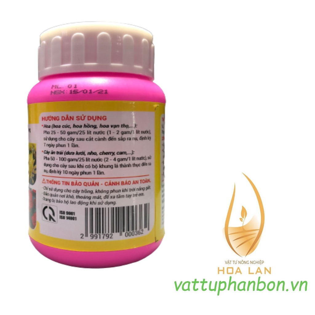 Phân Bón SIÊU KALI + KẼM Vi lượng Giúp Nhiều hoa - Đậu trái - Quả to - Tươi lâu - #521A# 100g