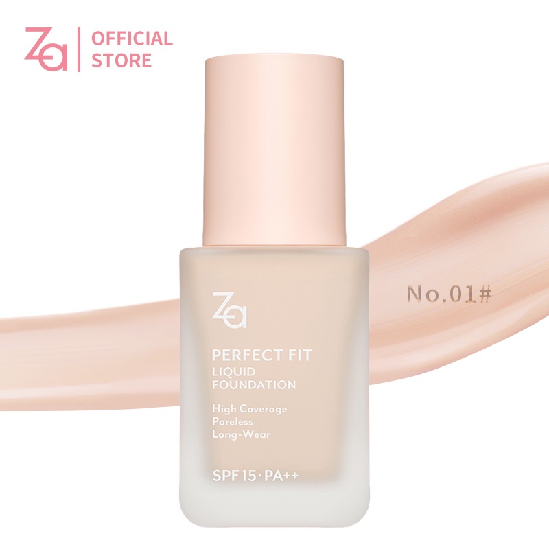 Kem nền dạng lỏng SPF 15/PA ++ Za No.01 dưỡng ẩm kiềm dầu che phủ lỗ chân lông 25ml