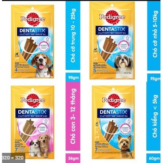 Xương gặm sạch răng cho chó Pedigree Dentastix