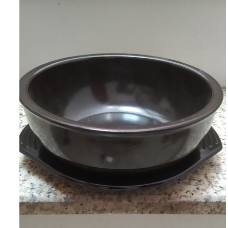 Tô,thố đất nâu tráng men làm cơm trộn Bibimbap ,canh Bulgogi ,lẩu kim chi ,mì cay kiểu Hàn Quốc nhiều Size