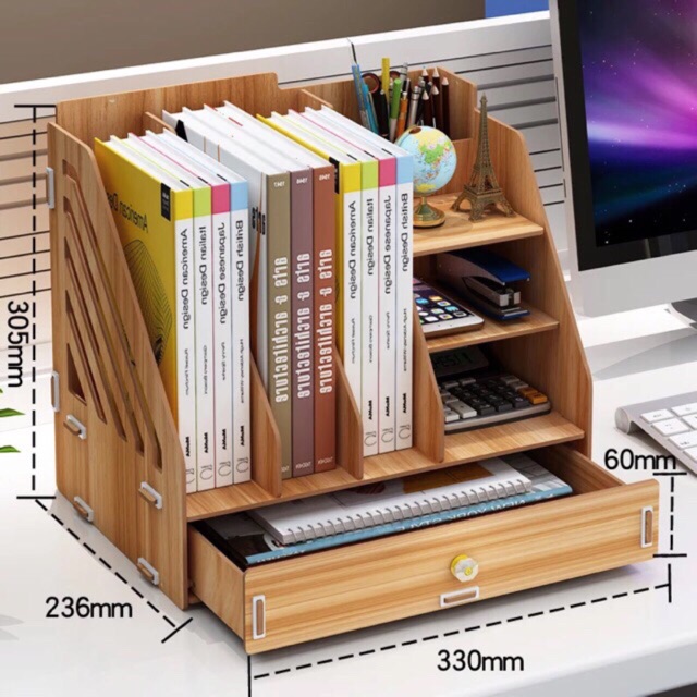 Kệ để bàn nhựa gỗ đẹp