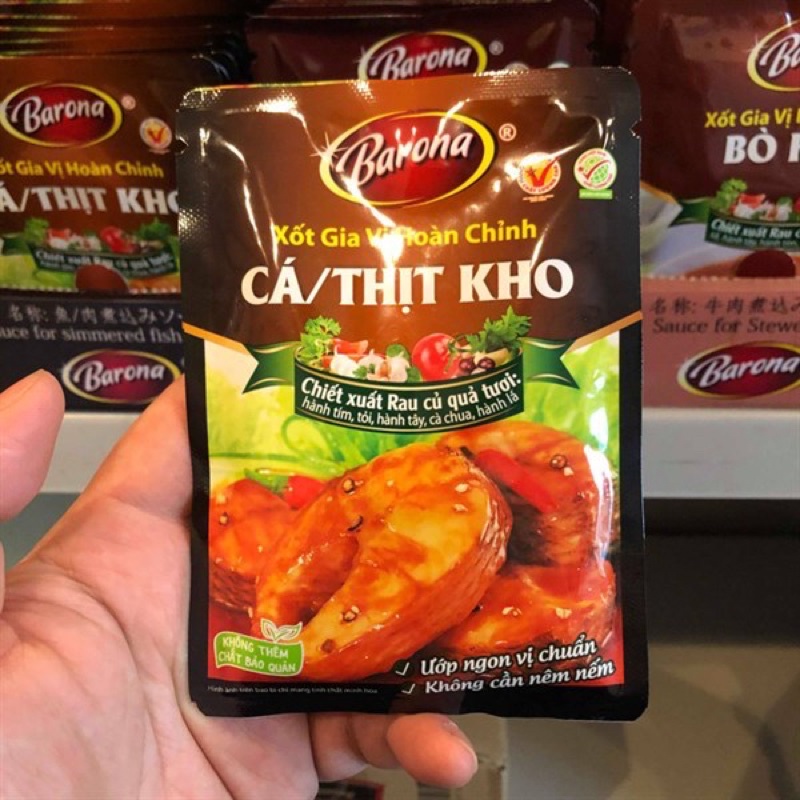 Gia vị cá thịt kho Barona - 80G