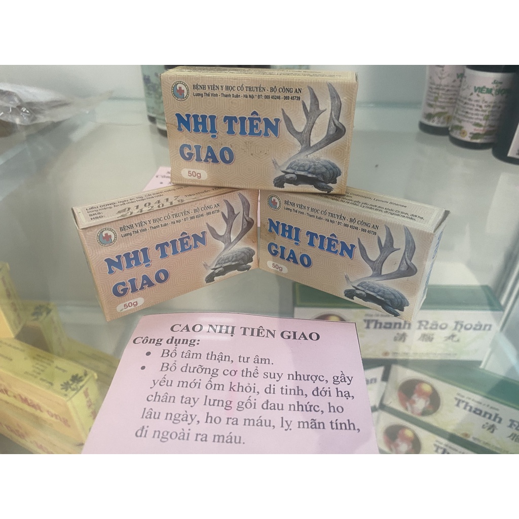 Cao nhị tiên giao – bổ thận bồi bổ cơ thể suy nhược, sản phẩm của viện YHCT Bộ Công An