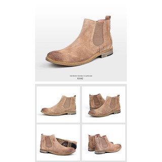 Chelsea boots da lộn nam thời trang của Saints Base(có ảnh feed back)