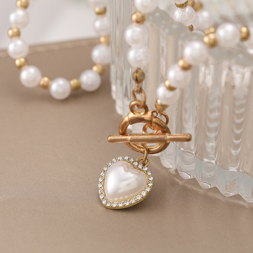 iF YOU Vòng cổ mặt hình bướm đính ngọc trai thời trang cho nữ