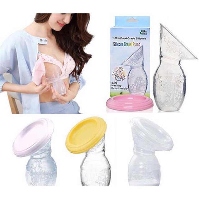 Phễu hứng sức rảnh tay Silicon Breast Pump (kèm nắp và đế)