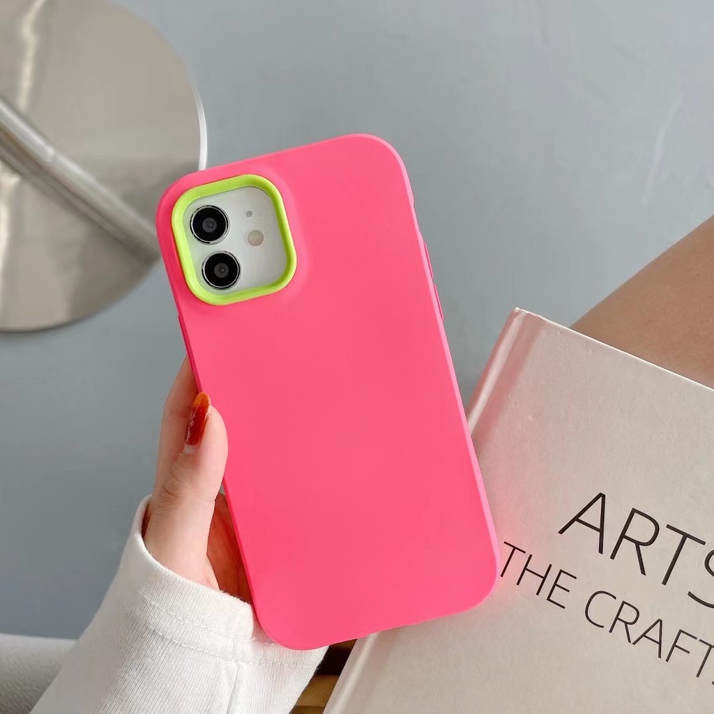 Ốp điện thoại mềm màu kẹo thích hợp cho Iphone 12 Pro Max 11 Pro Max Xs Max Xr X 7plus