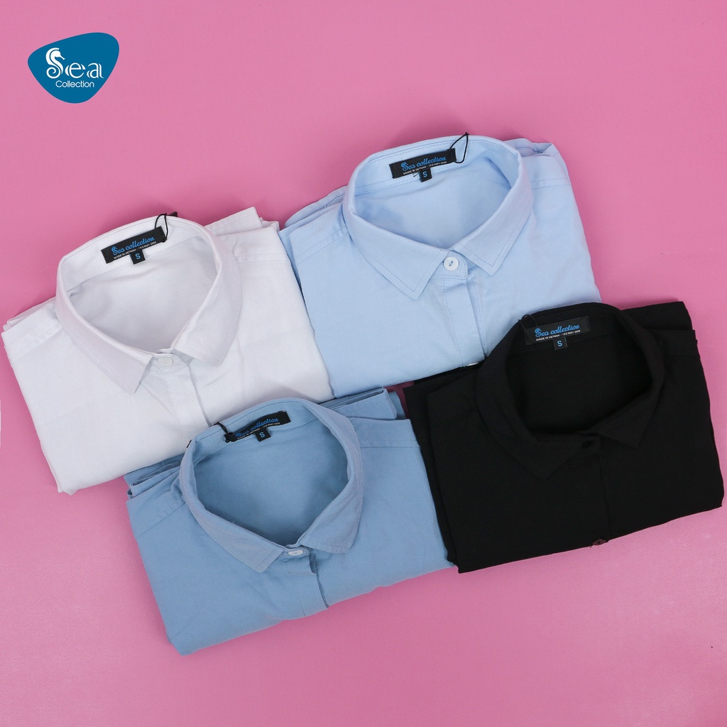 Áo Sơ Mi Màu Nữ Sea Collection Tay Dài 13318