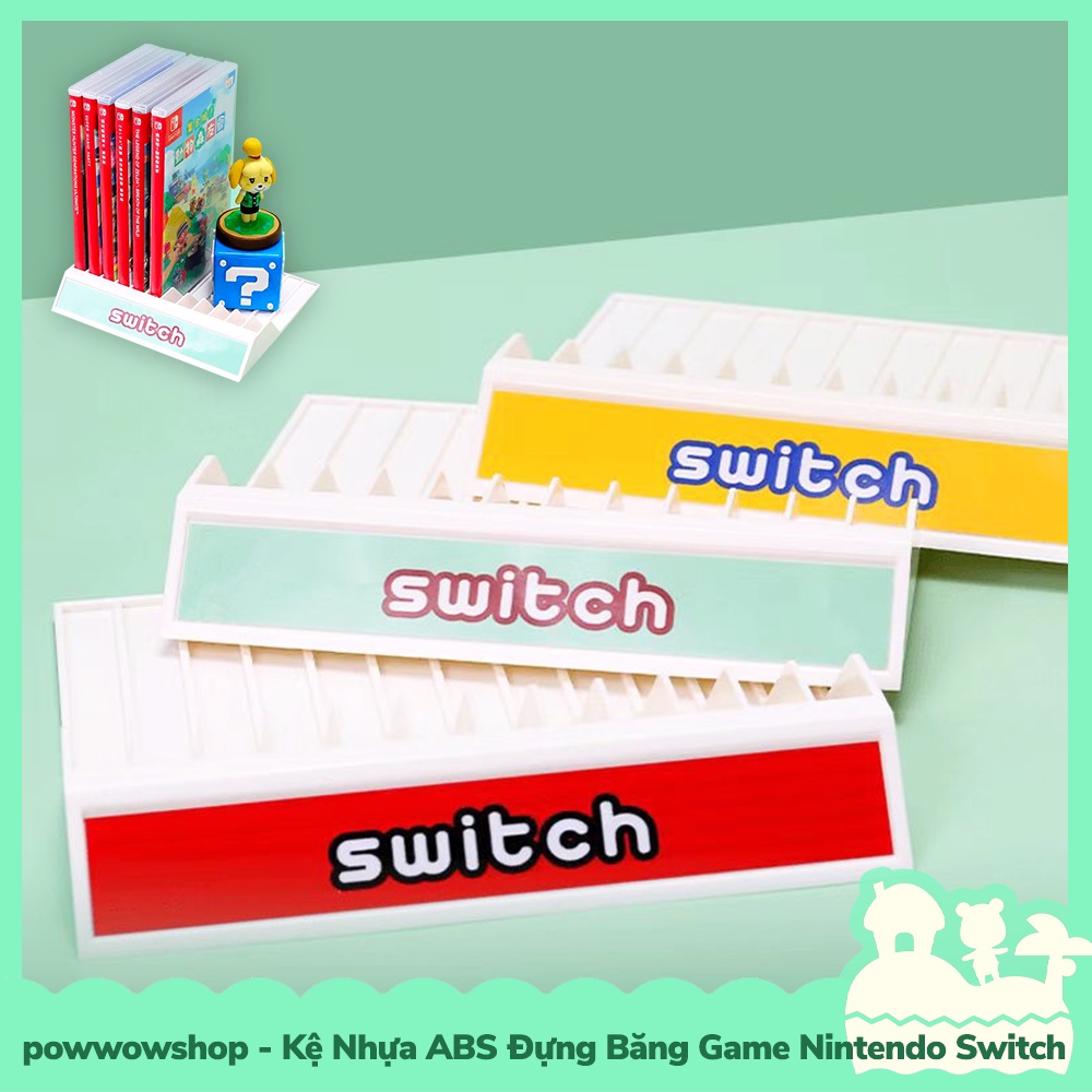 [Sẵn VN - Hỏa Tốc] Phụ Kiện Giá Kệ Để Băng Game Nhựa ABS Cho Máy Game Cầm Tay Nintendo Switch Phong Cách Đơn Giản