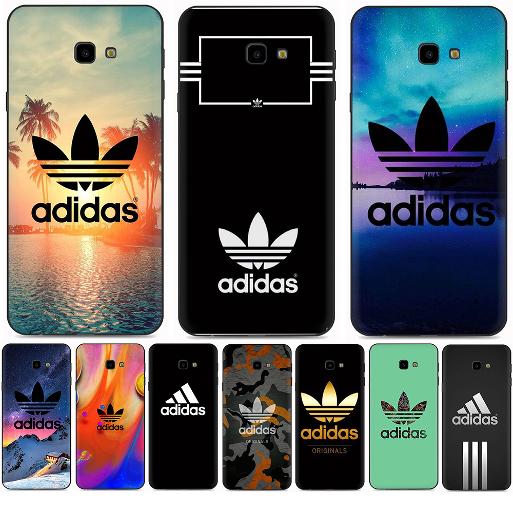 Ốp Điện Thoại Tpu Mềm Chống Rơi Màu Đen In Logo Adidas Cho Samsung J7 Prime J7 J730 J7 Core J7 Pro J8 2018