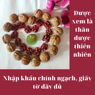 [Tách lẻ]100gr Nhân Quả (Hạt) Óc Chó Đỏ Mỹ Walnuts, Hạt Mới Nhập Khẩu Chính Ngạch Làm Sữa Hạt Ăn Vặt