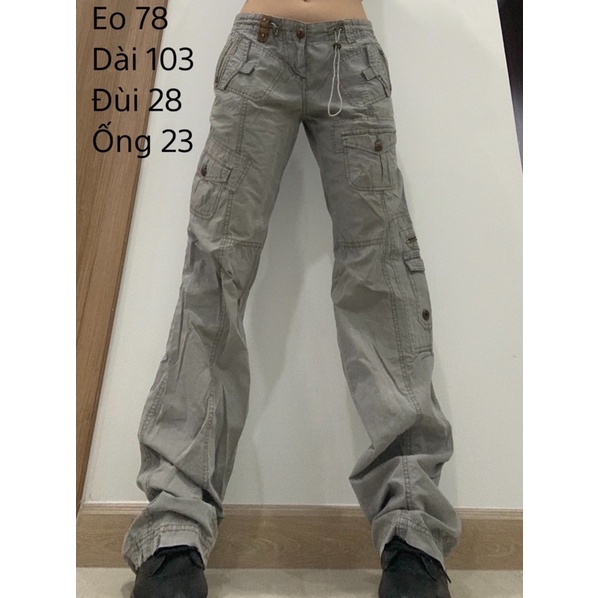Quần cargo túi hộp 2hand