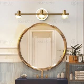 Đèn soi tranh, đèn chiếu tranh 3 quả mạ vàng ST 7412/3