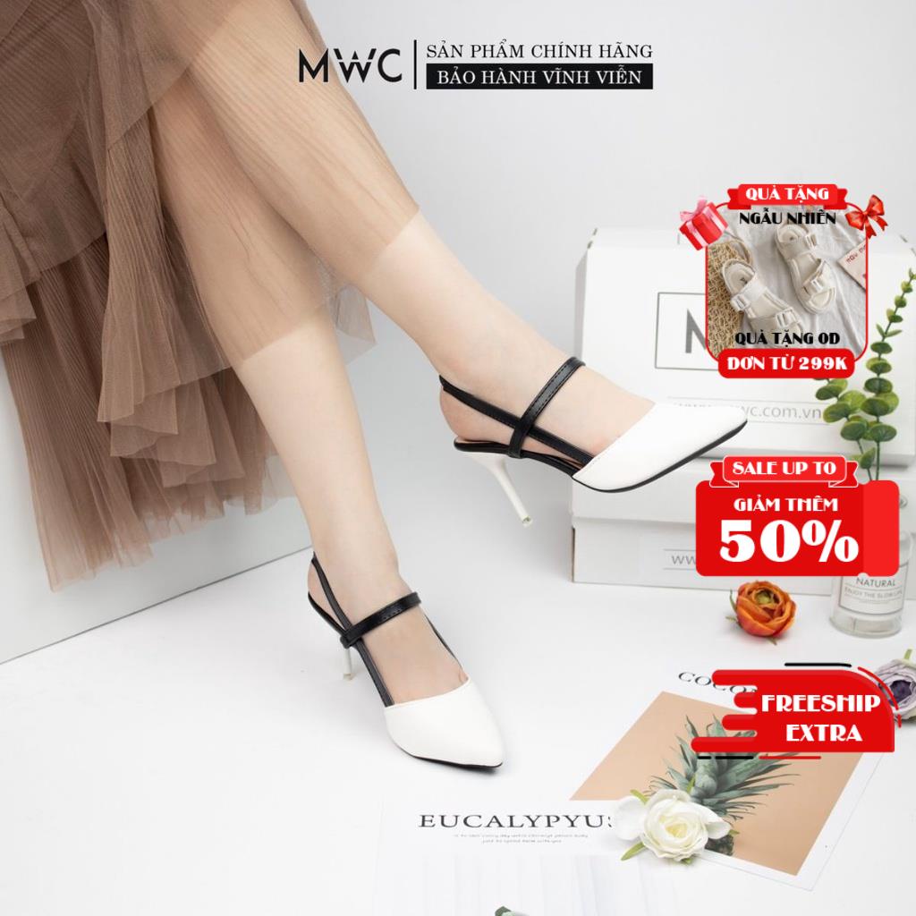 Giày Cao Gót Nữ MWC Bít Mũi Gót Nhọn 7 Phân Mũi Nhọn NUCG- 3712