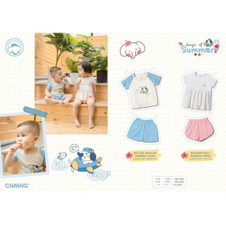 Bộ cộc tay Chaang phối mầu(Raglan Chaang)