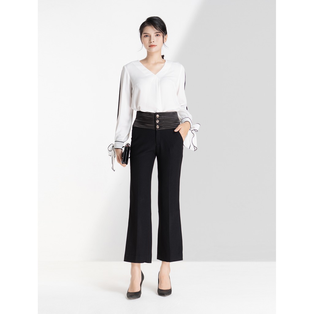 Quần nữ công sở S.PEARL ống loe - 7PF6812013