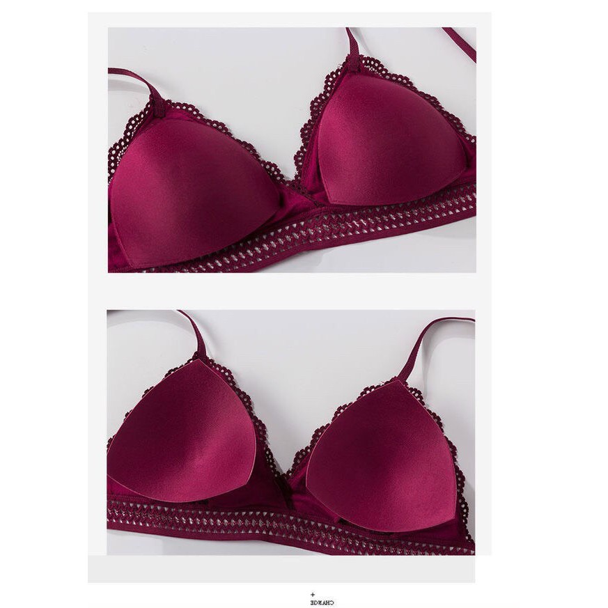 Bra ren nâng ngực sexy có mút đệm mỏng không gọng AOLOT05