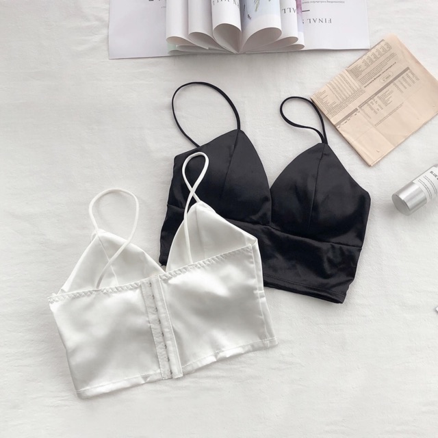 Áo Lót Nữ Không Gọng, Áo Ngực Nữ Satin Bảng To Mút  Mỏng Nâng Ngực Định Hình Vòng 1 Hàng Đẹp - 264