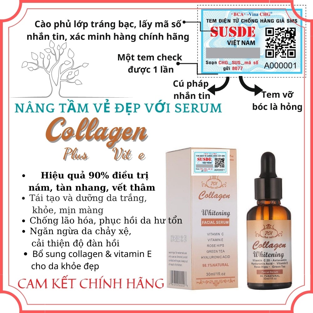 Serum dưỡng trắng da collagen 701 | BigBuy360 - bigbuy360.vn