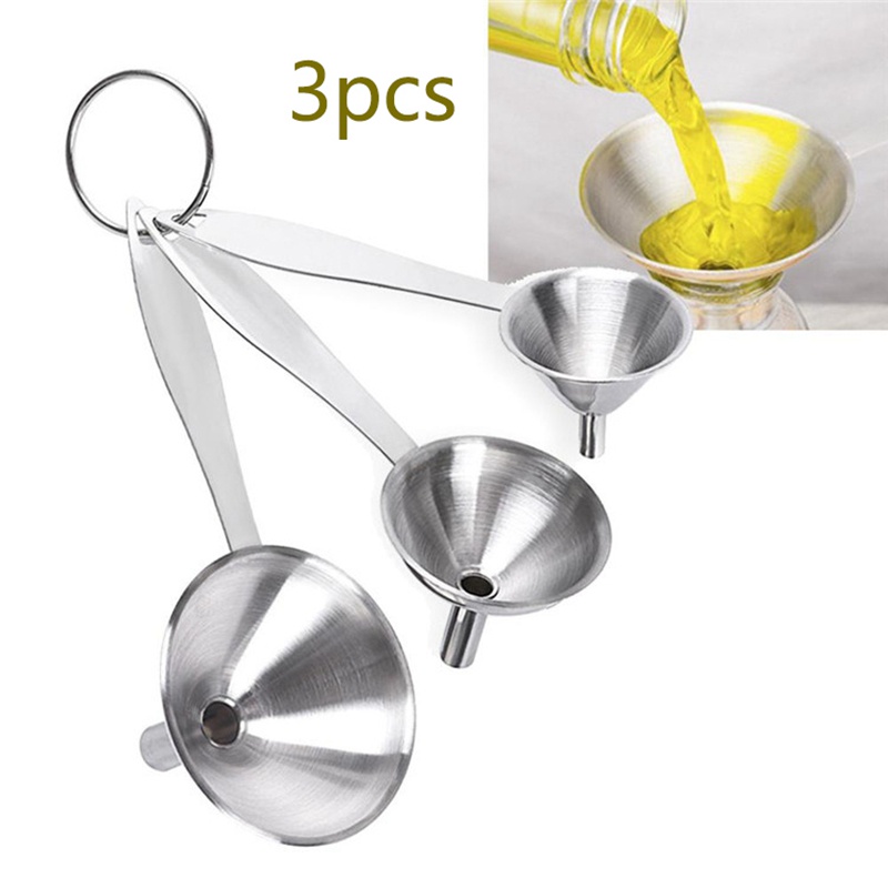 Phễu Rót Chất Lỏng Bằng Thép Không Gỉ 3 Trong 1