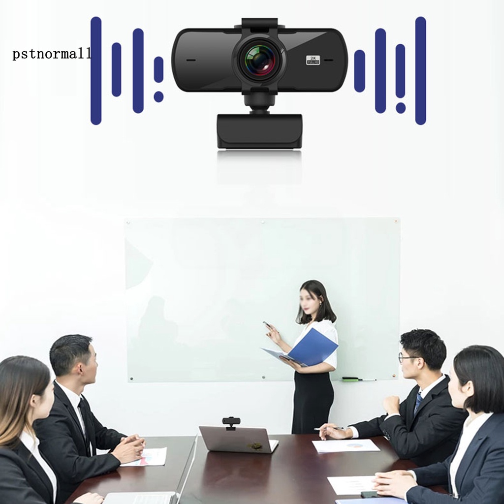 Camera máy tính ống kính 2K tích hợp micro xoay 360 độ tiện dụng | BigBuy360 - bigbuy360.vn