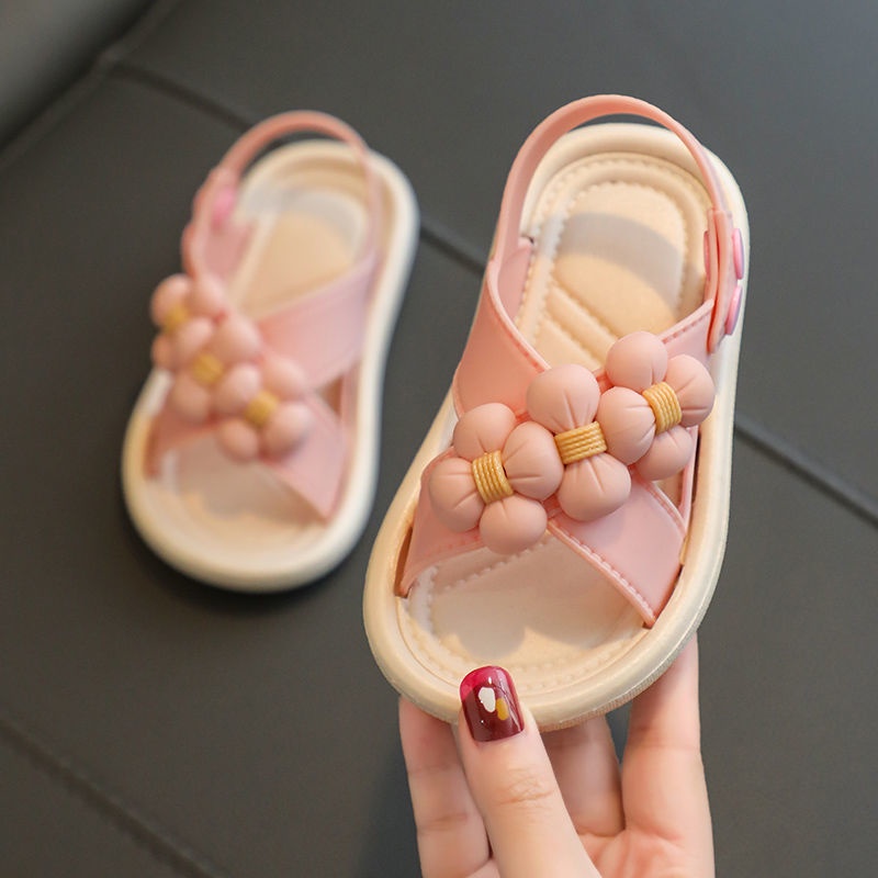 Giày Sandal Đi Biển Đế Chống Trượt Phong Cách Thời Trang Pháp Hàng Mới Dành Cho Bé Gái 2023