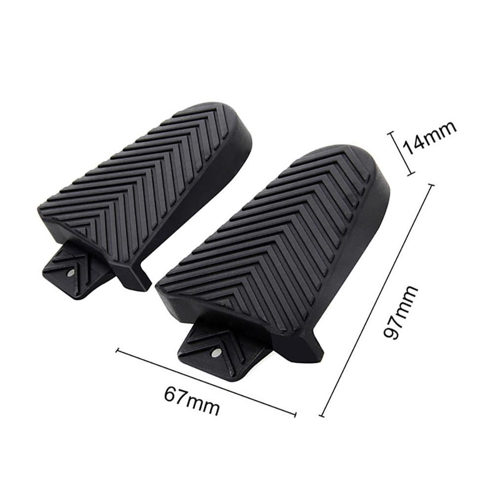 IVORY Cặp Bàn Đạp Xe Đạp Bằng Cao Su Màu Đen Tháo Lắp Nhanh Tiện Dụng