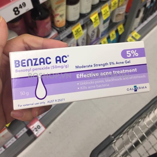 Kem ngừa mụn Benzac AC Benzoyl Peroxide - Galderma GIBE STORE