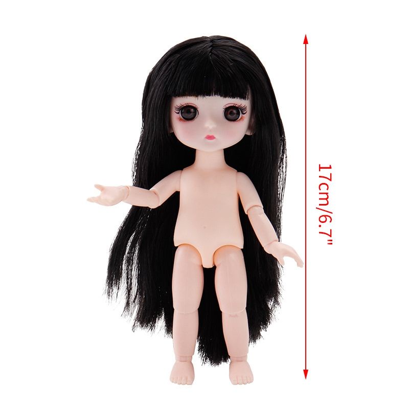 Mô hình búp bê 17cm 3D 13 khớp - Bộ sưu tập đồ chơi - Phụ kiện handmade