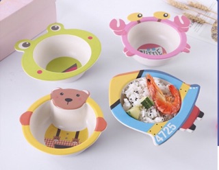 Bát ăn dặm lúa mạch hình thú