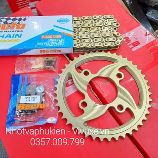 Dĩa nhôm sên recto có phốt cho ex150, ex135 , winner, raider