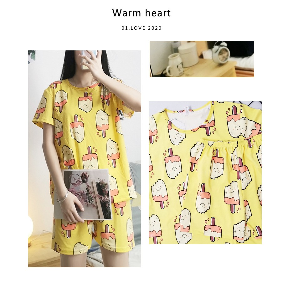 [Mã WAPUSH hoàn 12% xu đơn 99k] Bộ cộc tay cotton mềm mịn họa tiết siêu dễ thương Zinti | BigBuy360 - bigbuy360.vn