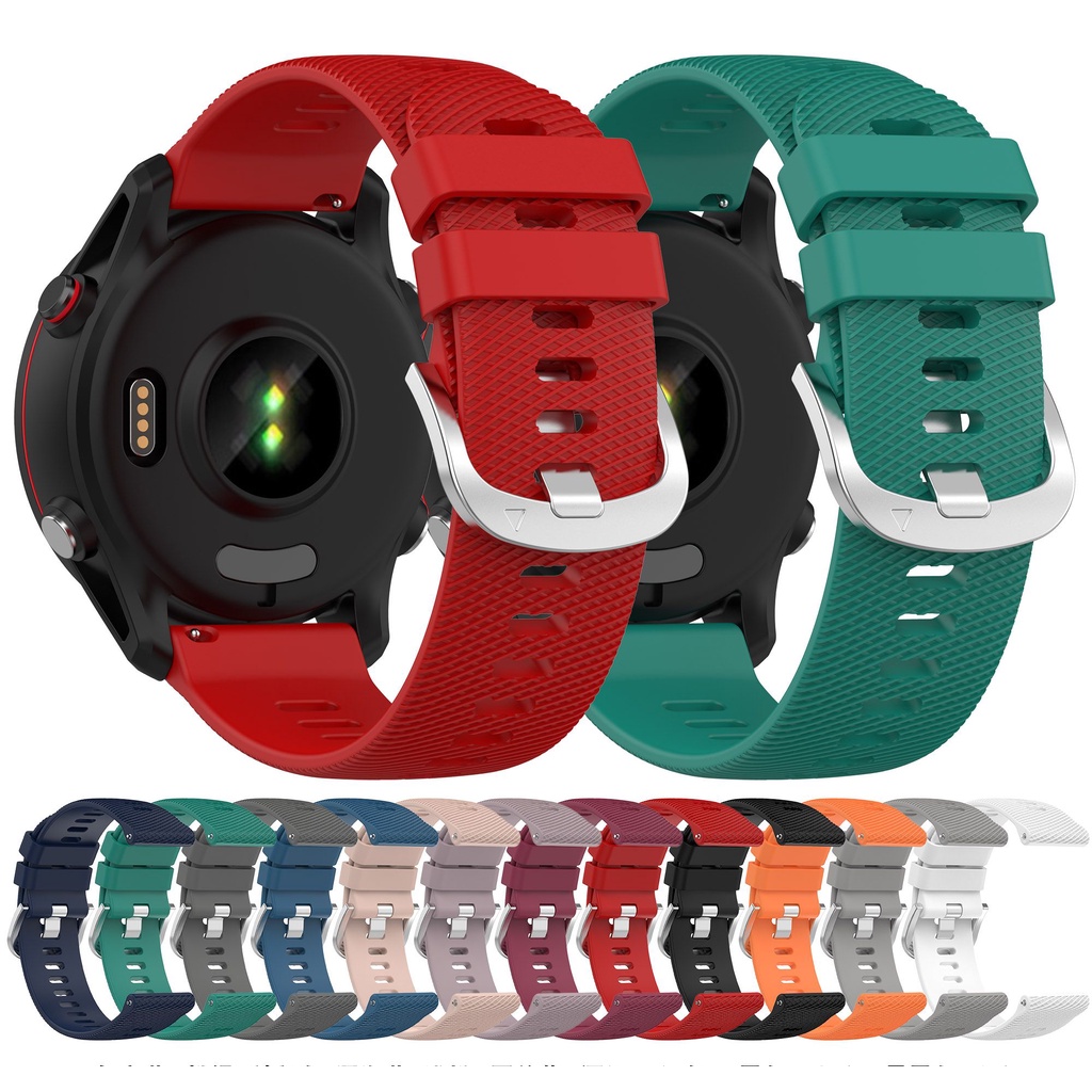 Dây Đeo Silicone 18mm 22mm Cho Garmin Forerunner 255S Vivoactive 4S 3S Garmin Forerunner 255 Venu 2 Band