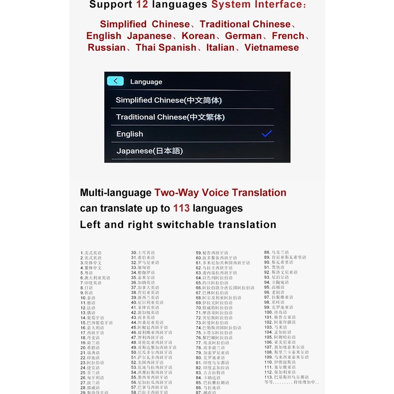 Bút Phiên Dịch Đọc Ngôn Ngữ 112 Ngôn Ngữ Chuyên Dụng