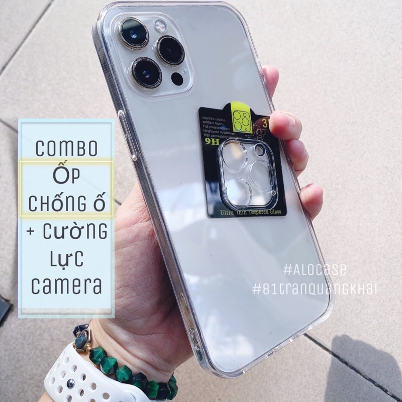 Combo ốp không bảo vệ camera và cường lực bảo vệ camera