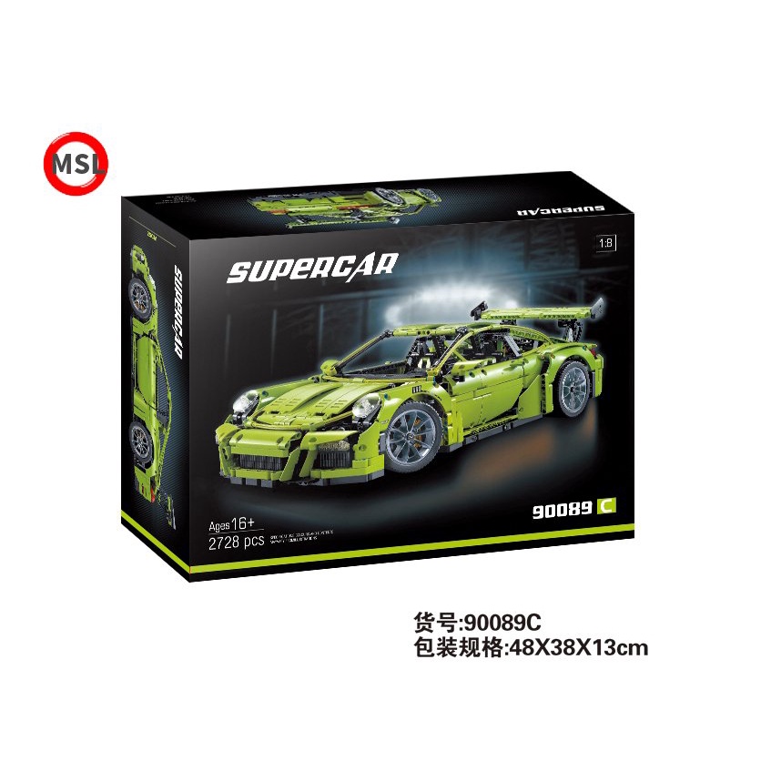 Đồ chơi Lắp ráp Technic 90089B/90089C SIÊU XE THỂ THAO Porsche 911 GT3RS 2 Màu Cực Chất