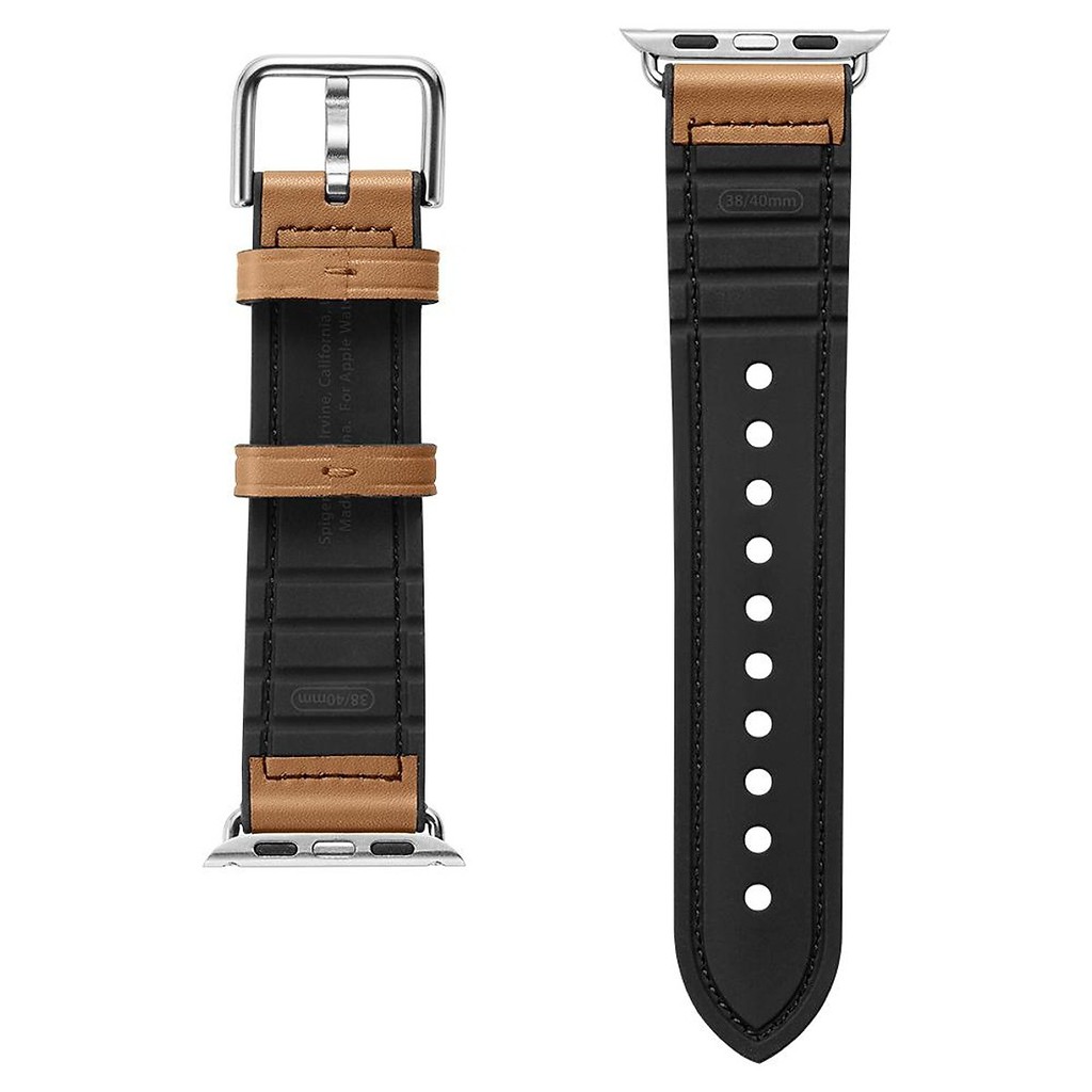 Dây Da Hybrid SPIGEN Watch Band Retro Fit cho Apple Watch Series 1/2/3/4/5