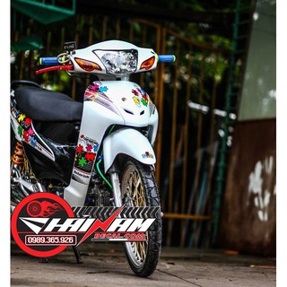 Tem Trùm Wave Alpha Trắng Phối Màu