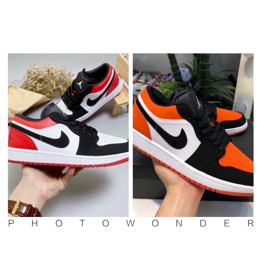 Giày JoDan Đỏ Cam, Giày Sneaker Thể Thao JD Nam Nữ