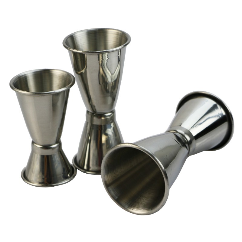 ❤❤ 3 Size Jigger Single Double Shot Cocktail Wine Short Measure Cup Drink Bar