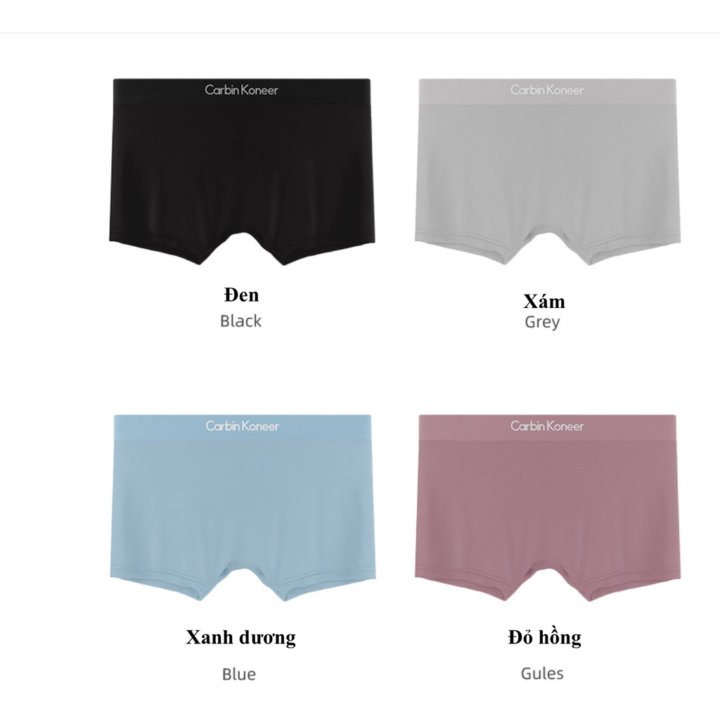 Quần Sịp Boxer thun lạnh CarbinKoneer cho Nữ/ Tomboy, đơn giản, basic