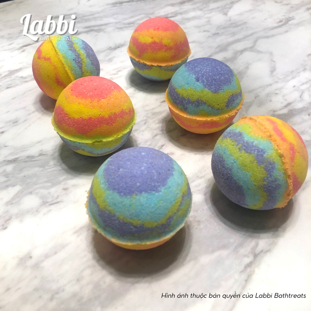 RAINBOW  [Labbi] Bath bomb / Viên sủi bồn tắm / Bom tắm