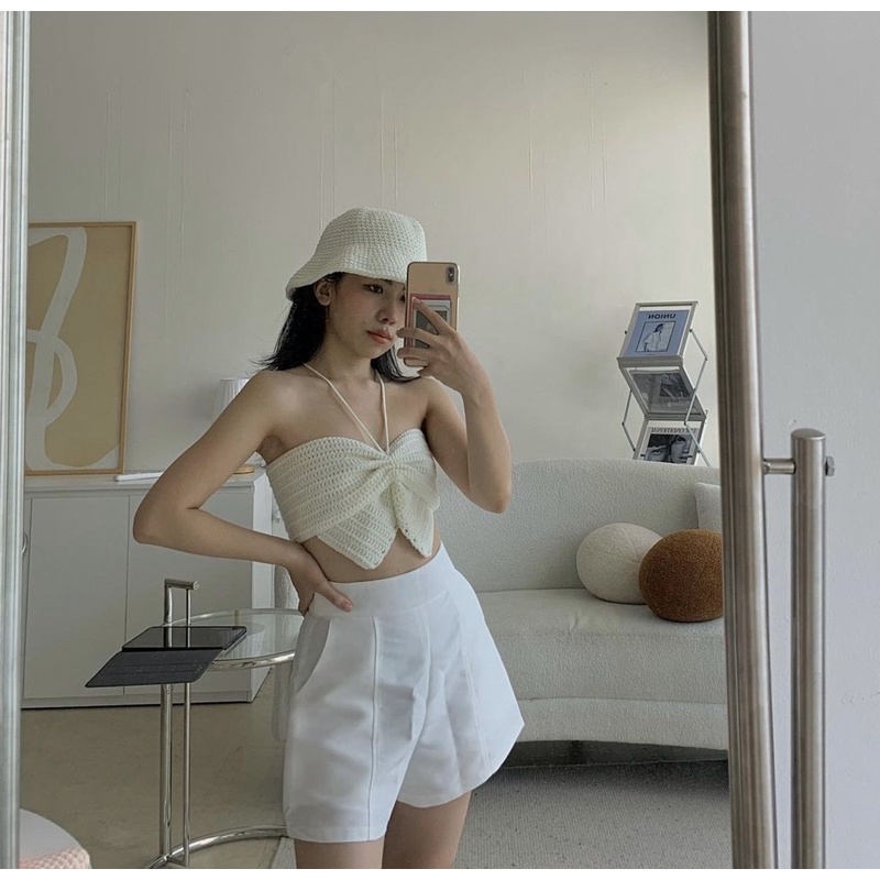 ÁO LEN NƠ CÁNH BƯỚM HANDMADE