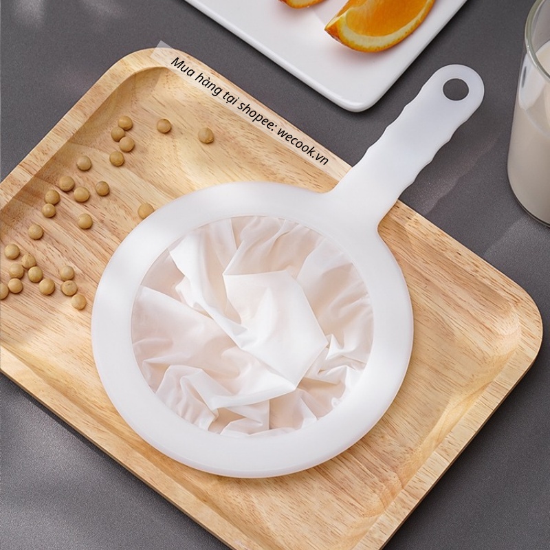 Rây lọc sữa hạt lọc đậu nành chuyên dụng cao cấp WeCook - Túi vải lọc sữa mắt lưới siêu mịn