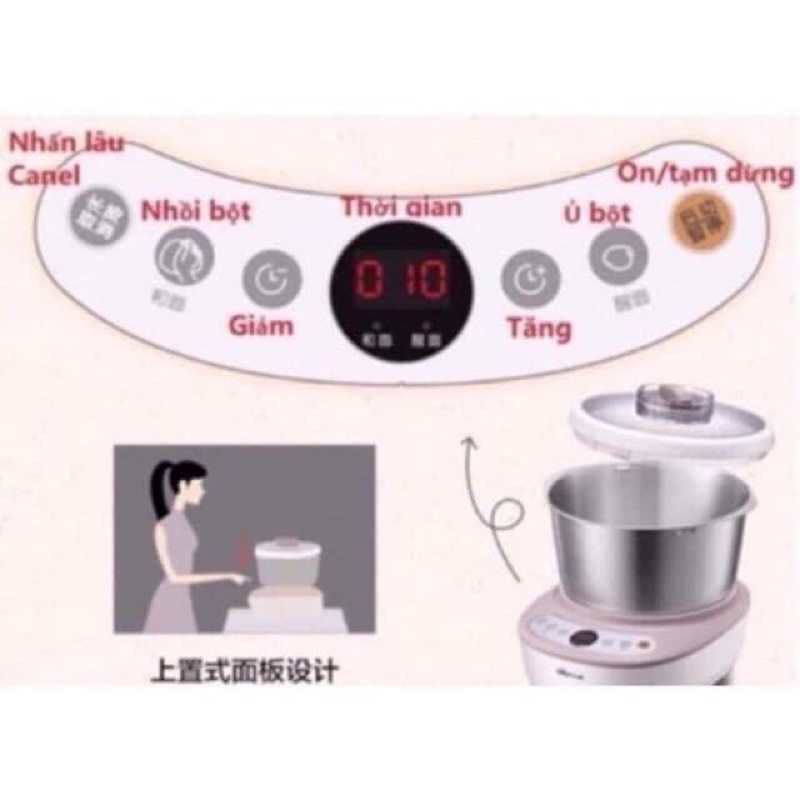 Máy nhào bột bear 5 lít