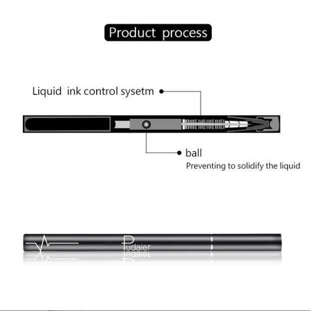 Bút kẻ mắt Pudaier màu đen cá tính 2.5g | BigBuy360 - bigbuy360.vn