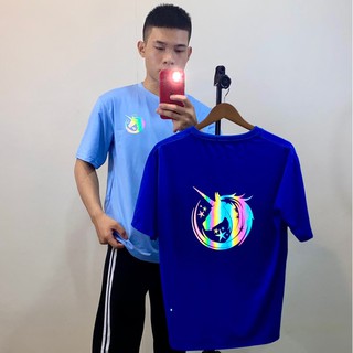 Áo thun phản quang in hình kì lân , áo thun phản quang tay lỡ - PQ37