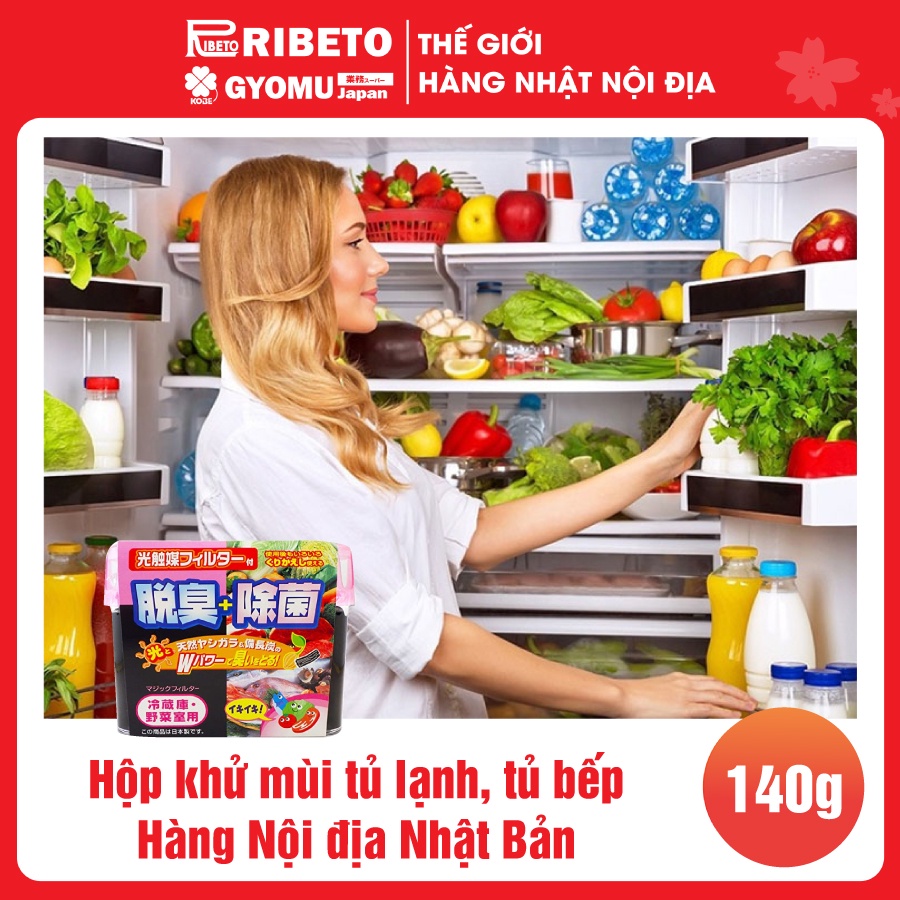 Hộp khử mùi tủ lạnh, tủ bếp - Hàng Nội địa Nhật Bản