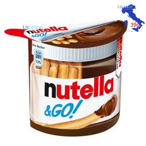 Bánh Que Chấm Socola Nutella Ferrero & Go Stick hộp 39g