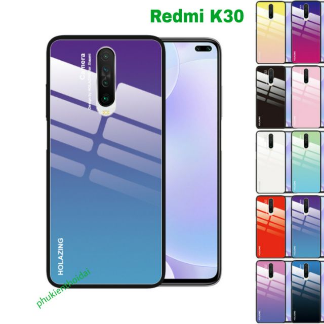 Ốp lưng Xiaomi Redmi K30 FREESHIP Từ 50k mặt lưng kính đa sắc thời trang cao cấp
